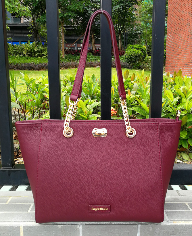 BBG Burgundy Classic Tote