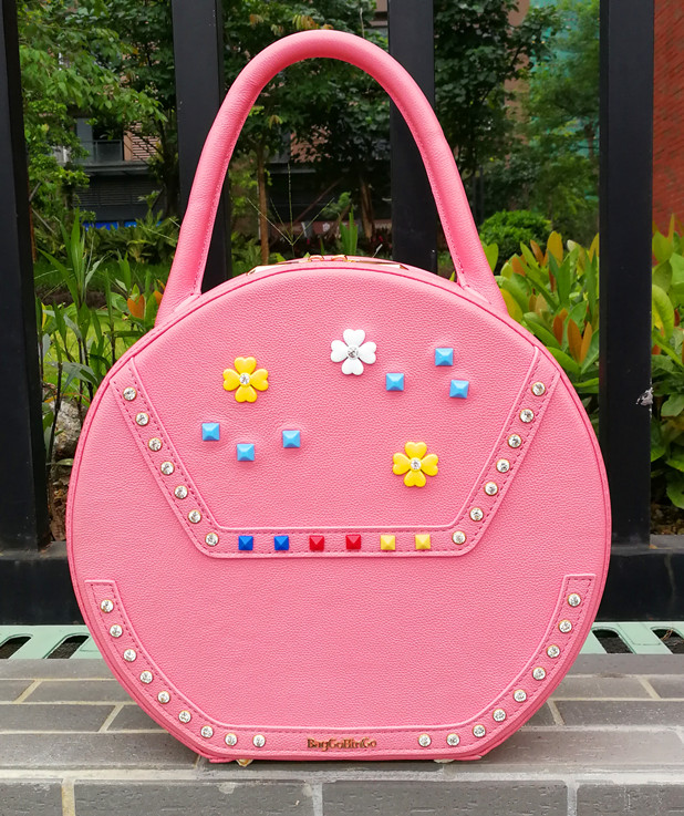 BBG Round Leather Case,BBG Circle Silhuette