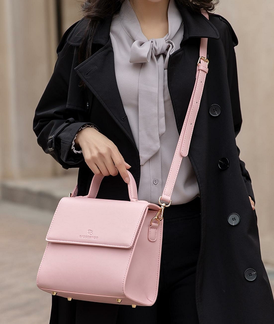 Her Pink Flap Crossbody Bag